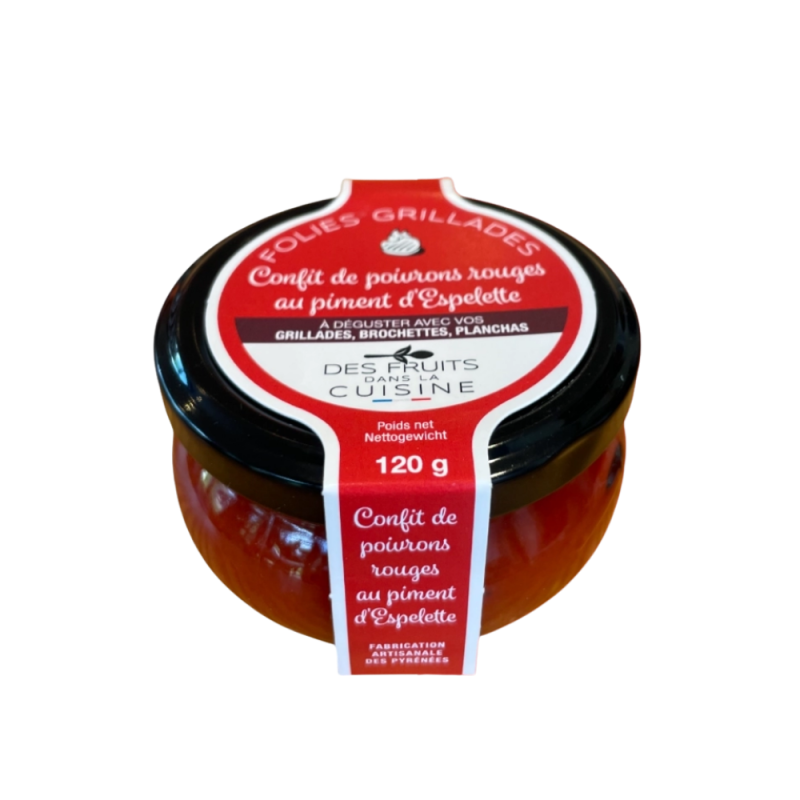 Poivrons rouges au piment d'Espelette 120g | Les Petits Fruits