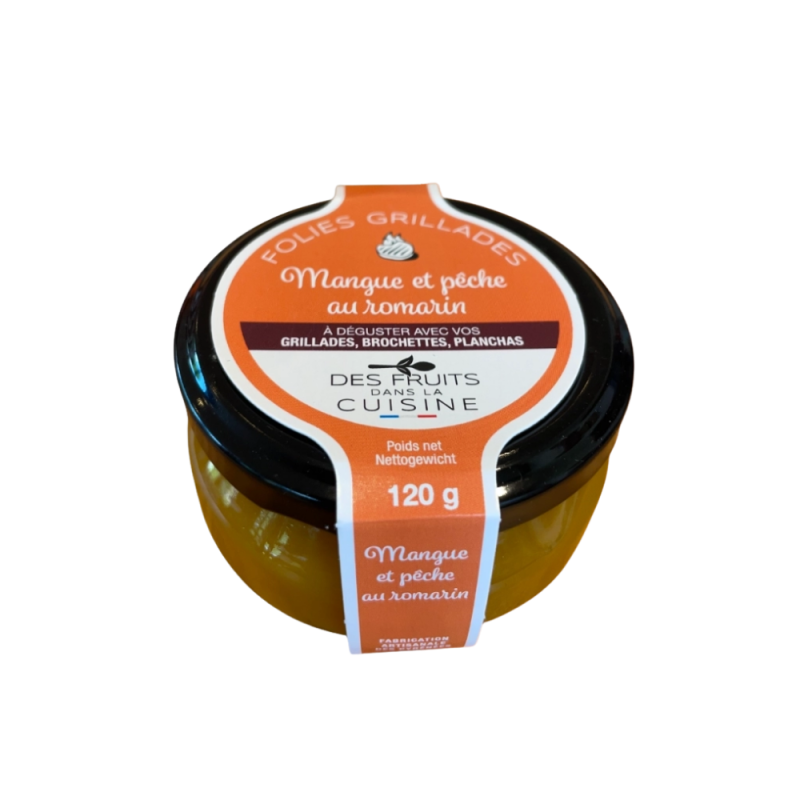 Accompagnement grillades mangue pêche 120g | Les Petits Fruits