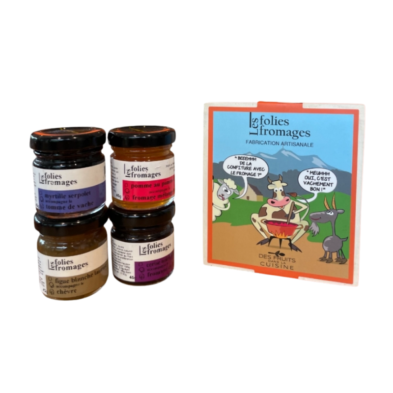 Assortiment 4 Folies fromages 45g | Les Petits Fruits