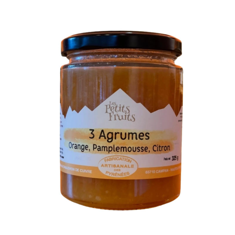 Confiture 3 Agrumes 325g | Les Petits Fruits