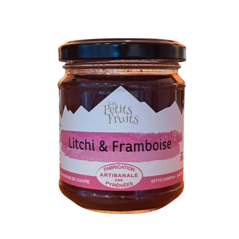 Confiture litchi & framboise 220g | Les Petits Fruits