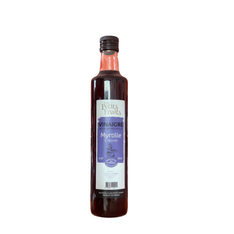 Vinaigre myrtille & serpolet 50cl | Les Petits Fruits