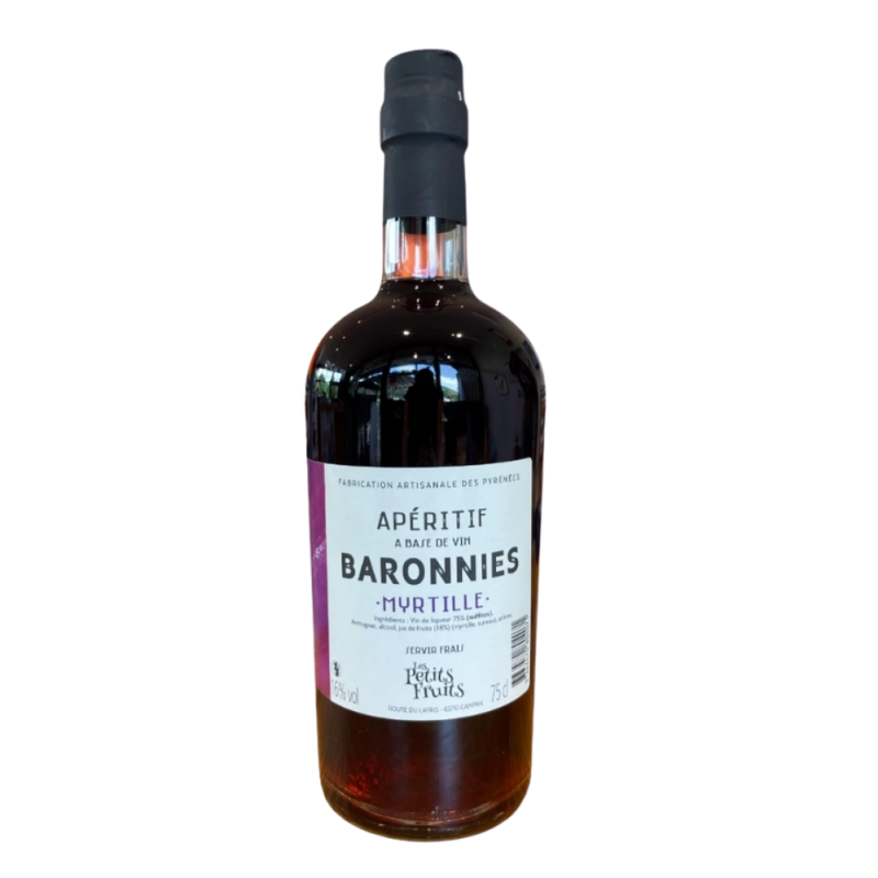 Apéritif vin myrtille 75cl | Les Petits Fruits