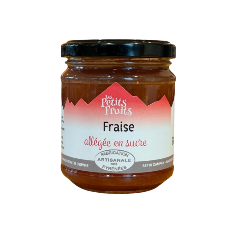 Confiture allégée de fraise 210g | Les Petits Fruits