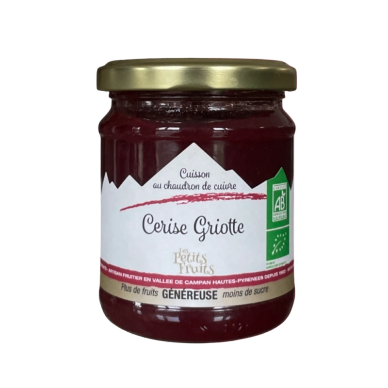 Confiture bio cerise griotte 210g | Les Petits Fruits