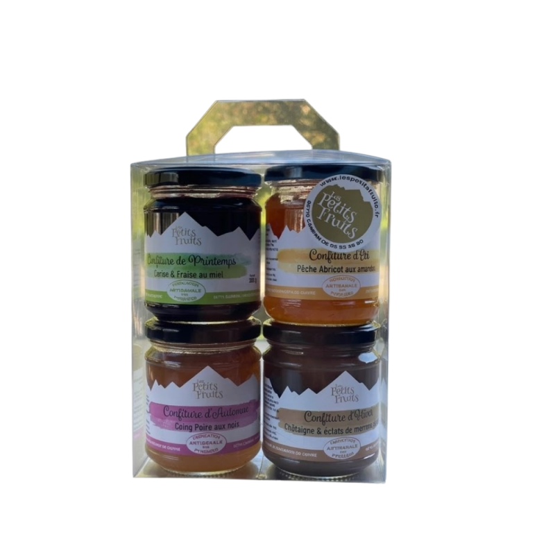 Coffret confitures 4 saisons (4x220g) | Les Petits Fruits