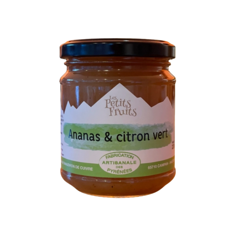 Confiture ananas citron vert 220g | Les Petits Fruits