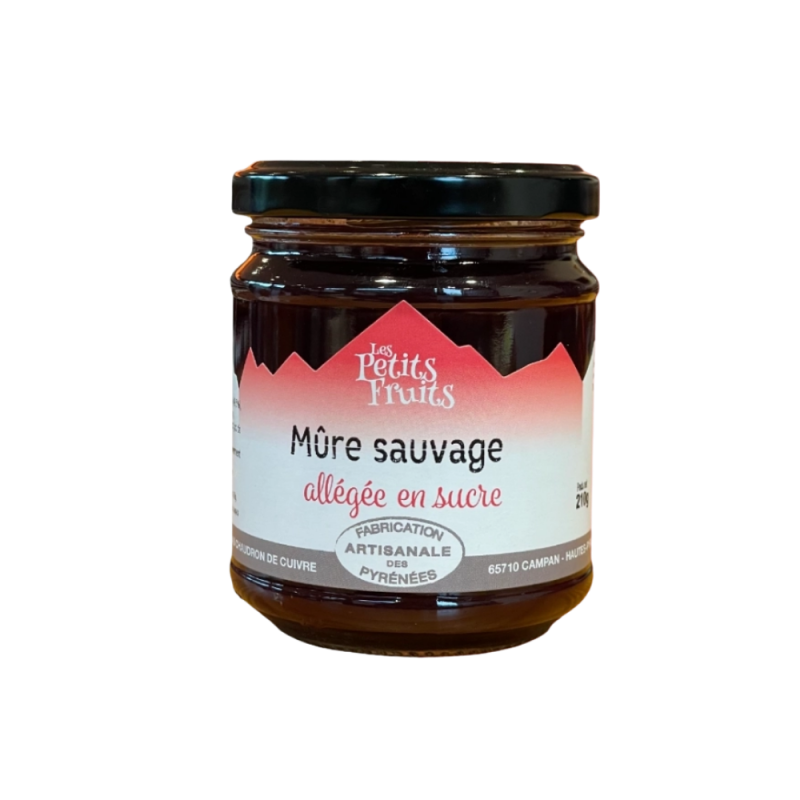 Confiture allégée Mûre Sauvage 210g | Les Petits Fruits