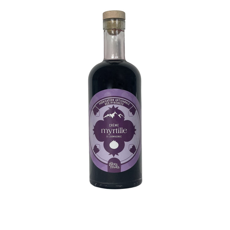 Crème de myrtille à l'Armagnac 70cl | Les Petits Fruits