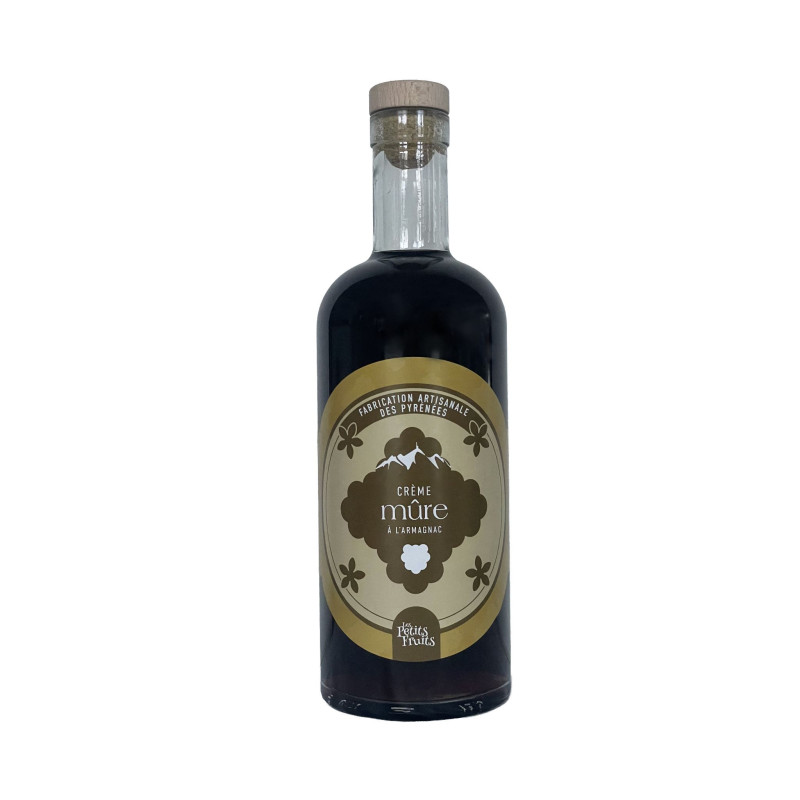 Crème de mûre à l'Armagnac 35cl | Les Petits Fruits