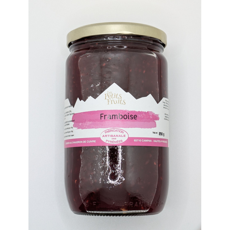 Confiture de framboise 850g | Les Petits Fruits